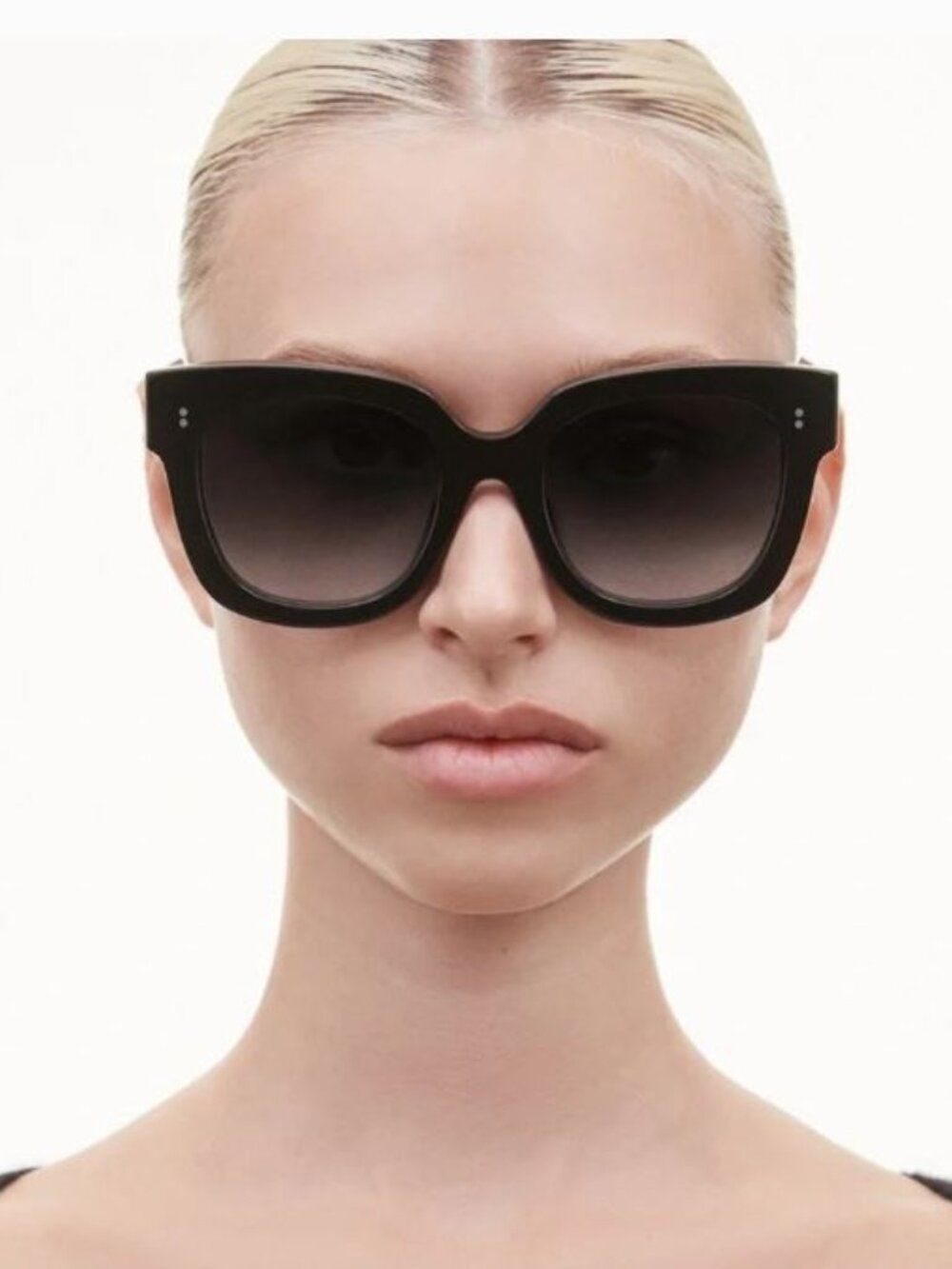 Veronica Beard Reversible CHIMI Women's 8.2 SUNGLASSES Black NIB 198